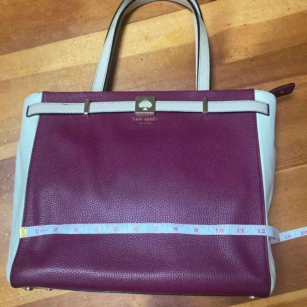 Kate Spade Purple and Cream Women's Bag